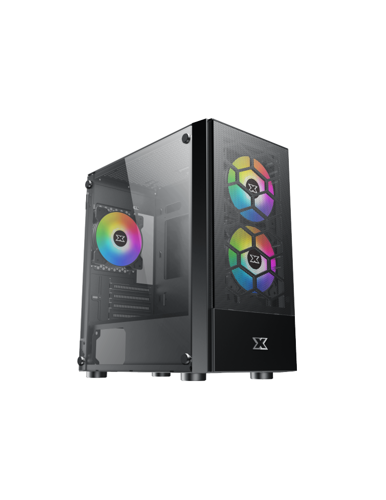 Геймърски компютър ION Oreo Black с процесор Intel Core i5-12400F, видео карта Nvidia GeForce RTX 5050 8GB GDDR6, RAM памет 16GB(2x8GB) DDR4 3200MHz, SSD 500GB M.2 NVMe