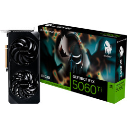 Видео карта Gainward GeForce RTX 5060 Ti Ghost, 8GB GDDR7 128-bit, 1x HDMI 2.1b, 3x DP 2.1b - NE7506T019P1-GB2062B - 1