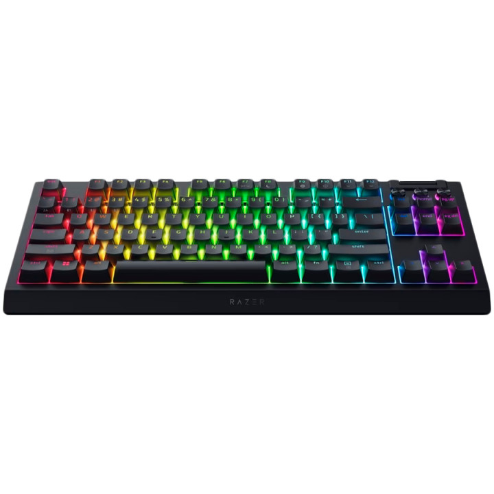 Професионална безжична механична клавиатура RAZER BlackWidow V4 Tenkeyless HyperSpeed, Механични суичове, Bluetooth/RF, RGB подс