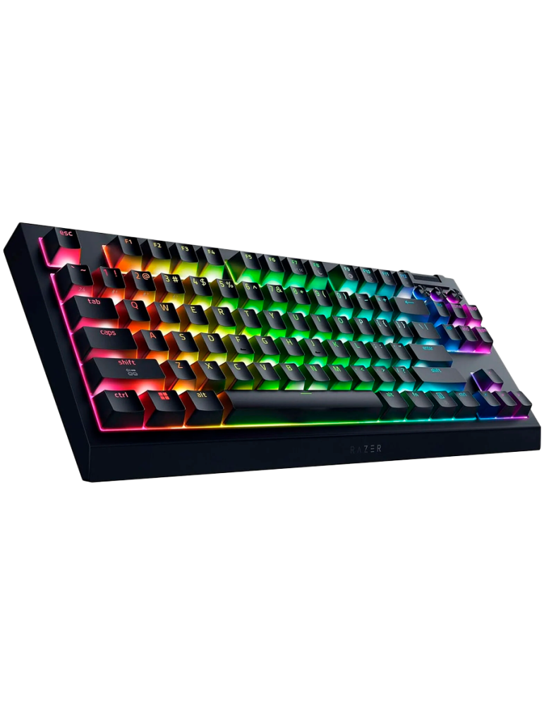Професионална безжична механична клавиатура RAZER BlackWidow V4 Tenkeyless HyperSpeed, Механични суичове, Bluetooth/RF, RGB подс