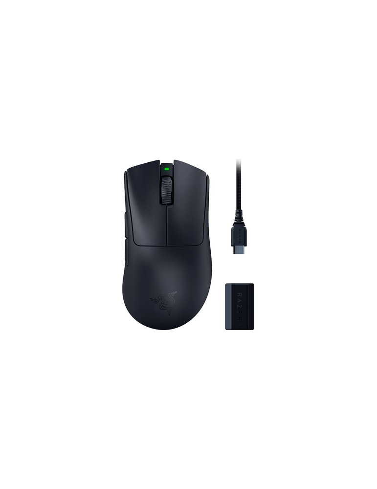 Безжична геймърска мишкаRazer DeathAdder V3 Pro, Безжична, 30000 DPI, HyperPolling Dongle - RZ01-04630300-R3WL - 1