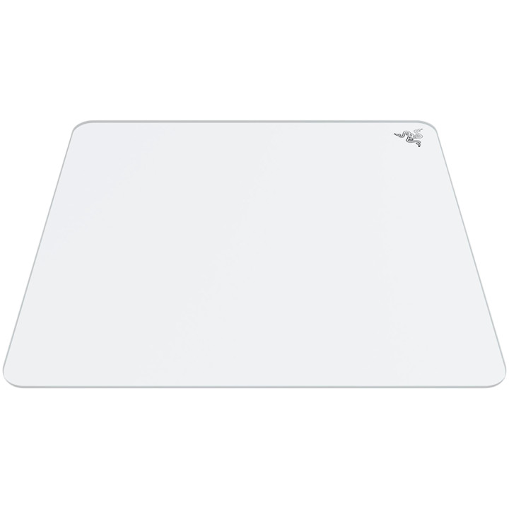 Гейминг пад Razer Atlas, 450x400x5mm, закалено стъкло, противоплъзгаща основа, бял - RZ02-04890200-R3M1 - 1