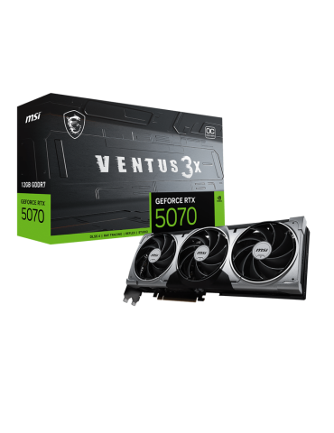 Видео карта MSI GeForce RTX 5070 VENTUS 3X OC, 12GB GDDR7 192-bit, PCI-E Gen 5, 2557MHz - 912-V532-204 - 1
