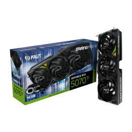 Видео карта PALIT RTX5070Ti GamePro-S OC, 16GB GDDR7, 256-bit, PCI-E 5.0 - NE7507TS19T2-GB2031U - 1