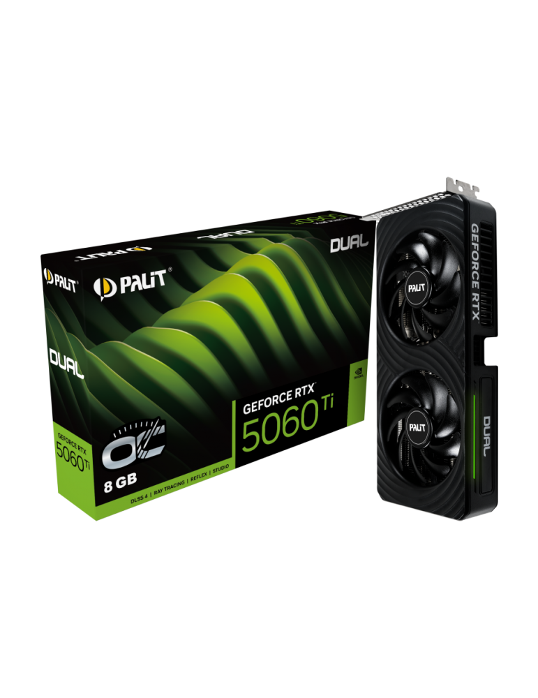 Видео карта PALIT RTX 5060 Ti Dual OC, 8GB GDDR7 - NE7506TT19P1-GB2062D - 1