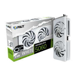 Видео карта PALIT GeForce RTX 5060 WHITE OC, 8GB GDDR7 128-bit, PCI-E 5.0, 2280MHz, 145W - NE75060U19P1-GB2063M - 6