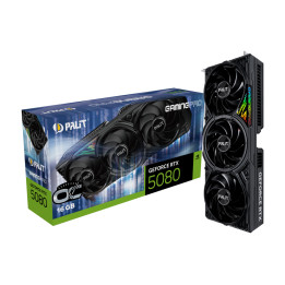 Видео карта PALIT RTX 5080 GamingPro OC, 16GB GDDR7 256-bit, PCI-E 5.0, 10752 CUDA Cores, 2700MHz Boost - NE75080S19T2-GB2031A -
