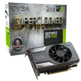 Видео карта EVGA NVIDIA GeForce GTX 1060 SC GAMING 3 GB GDDR5, 03G-P4-6162-KR