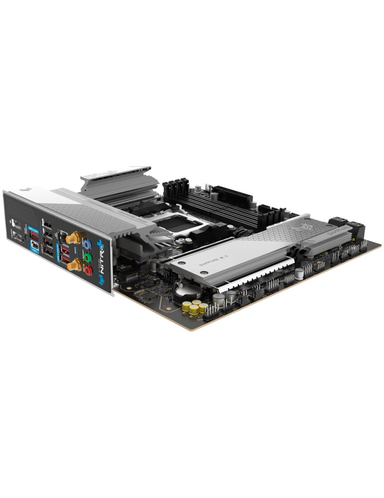 Дънна платка SAPPHIRE Nitro+ B850M, Socket AM5, DDR5 8000MHz, PCIe 5.0 x16, M.2 Gen5, Wi-Fi 6, 2.5Gbps LAN - 52123-01-40G - 6