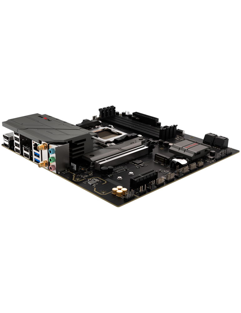 Дънна платка SAPPHIRE AMD B850M PULSE, Socket AM5, 4x DDR5 7600MHz, PCIe 4.0 x16, M.2 Gen5, M.2 Gen4, 2.5Gbps LAN, WiFi 6, Micro