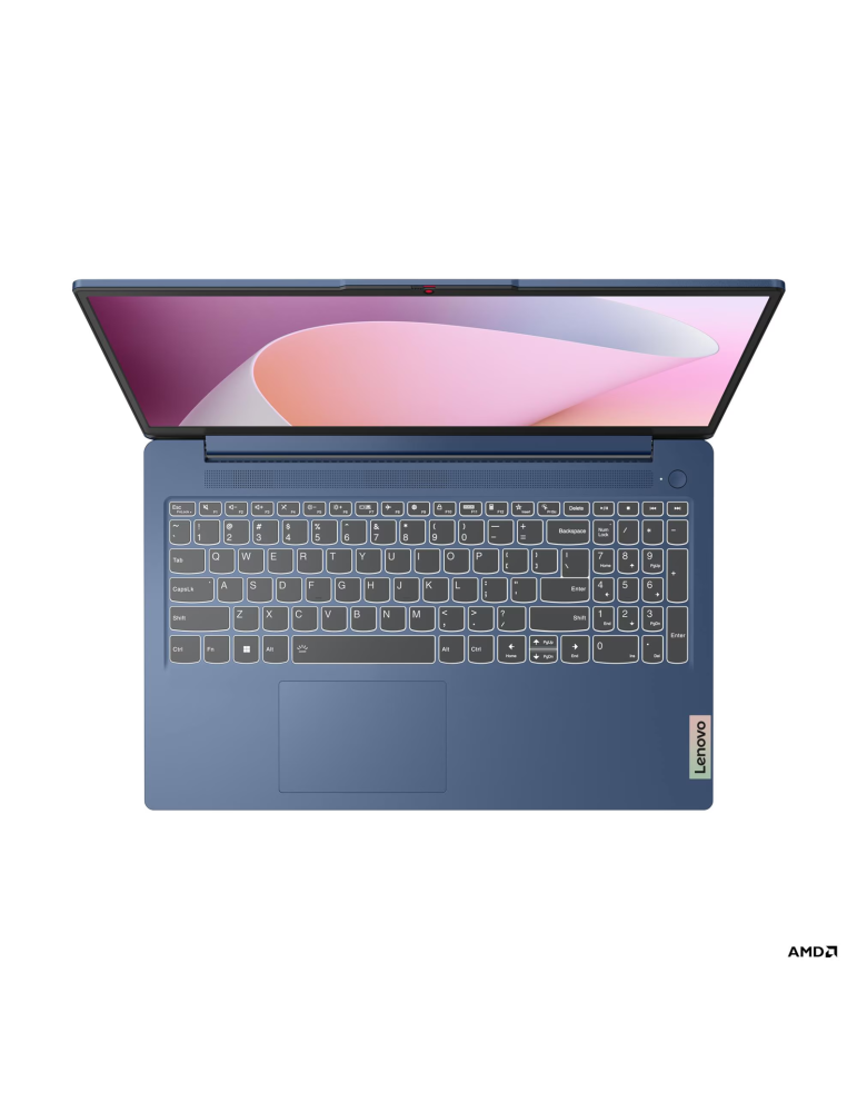 Лаптоп Lenovo IdeaPad Slim 15, 15.6" IPS 1920x1080, AMD Ryzen 5 7520U, 16GB LPDDR5, 512GB SSD, без ОС - 82XQ00TPBM - 4