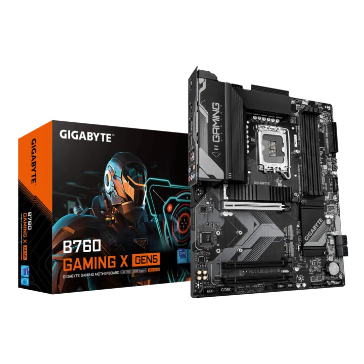 Дънна плата GIGABYTE B760 Gaming X Gen5, Intel B760, LGA1700, DDR5, ATX - 1