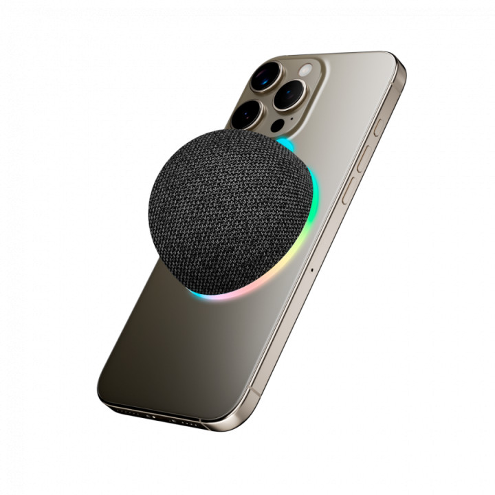 Преносима Bluetooth колонка CANYON OnMove 13, 5W, Magnetic Mount, RGB Light, Bluetooth 6.0, 600mAh - CNE-CBTSP13B - 5
