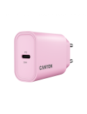 Зарядно устройство CANYON OnCharge 30CL, 30W USB-C Power Delivery, EU, розово - CNE-CHA30CLPK - 1