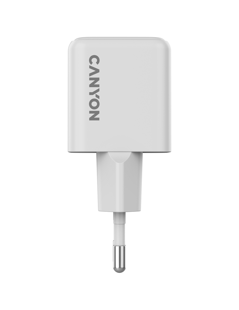 Захранващ адаптер CANYON CU20AC, 20W GaN, USB-C Power Delivery, USB-A Quick Charge - CNS-CUW20AC - 5