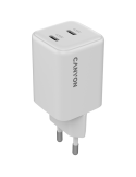 Зарядно устройство CANYON CU45CC, 45W 2xUSB-C PD/PPS GaN, EU - CNS-CUW45CC - 1
