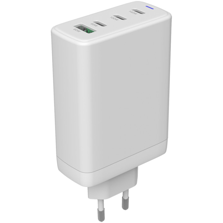 Захранващ адаптер CANYON CU140ACC, GaN 150W, 3x USB-C PD, 1x USB-A QC, EU - CNS-CUW140ACC - 1