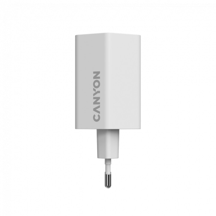 Захранващ адаптер CANYON Hexagon 65, 65W GaN, 2x USB-C PD, 1x USB-A QC, EU - CND-CHAHEX65W - 2