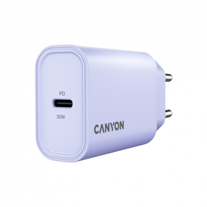 Зарядно устройство CANYON OnCharge 30CL Max Power, 30W USB-C Power Delivery, EU - CNE-CHA30CLPU - 2
