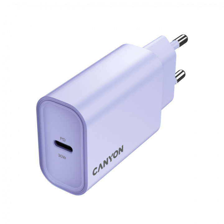 Зарядно устройство CANYON OnCharge 30CL Max Power, 30W USB-C Power Delivery, EU - CNE-CHA30CLPU - 3