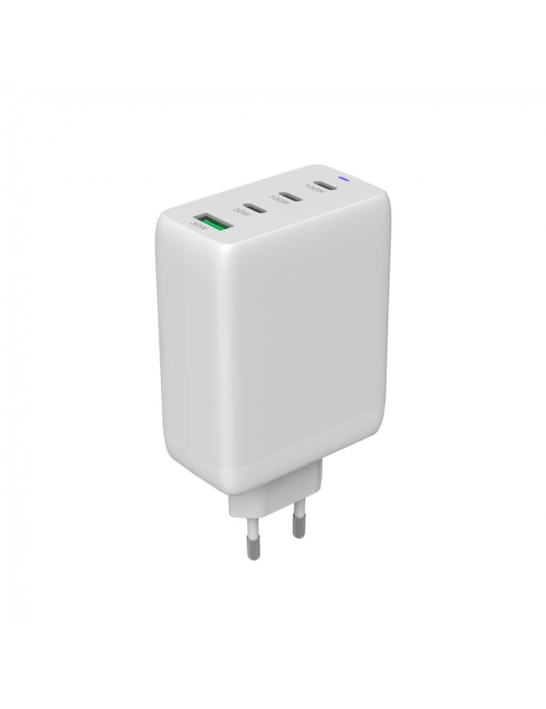 Захранващ адаптер CANYON CU100ACC, 100W GaN, 3x USB-C PD + 1x USB-A QC, EU - CNS-CUW100ACC - 5