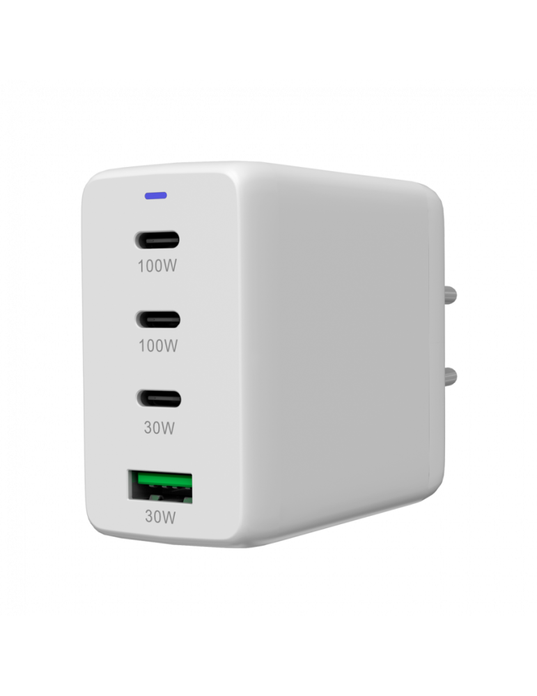 Захранващ адаптер CANYON CU100ACC, 100W GaN, 3x USB-C PD + 1x USB-A QC, EU - CNS-CUW100ACC - 6