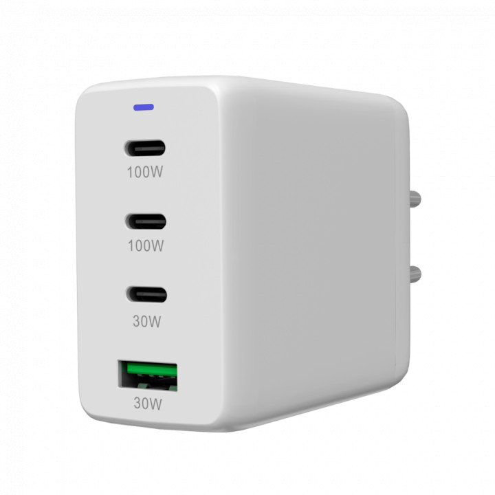 Захранващ адаптер CANYON CU100ACC, 100W GaN, 3x USB-C PD + 1x USB-A QC, EU - CNS-CUW100ACC - 6