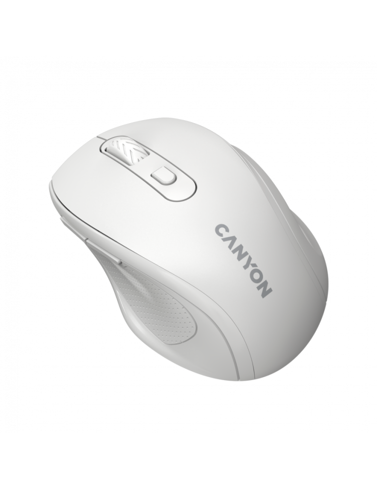 Безжична ергономична мишка CANYON OnClick 20, 6 бутона, 2.4 GHz безжична, 1600 DPI, Оптична, Ambidextrous - CNE-CMSW20W - 3
