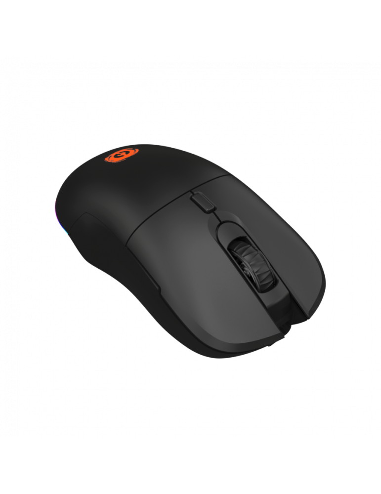 Безжична геймърска мишка Canyon CutlassGMW-11, Безжичен 2.4 GHz, 2400 DPI, 7 бутона, RGB, Черен - CND-SGMW11B - 2
