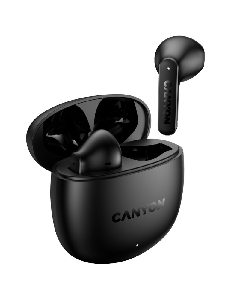 Bluetooth слушалки CANYON OnGo 13, Bluetooth 5.4, Semi-in-ear, 6h батерия, 30h със калъф, USB-C - CNS-TWS13B - 2