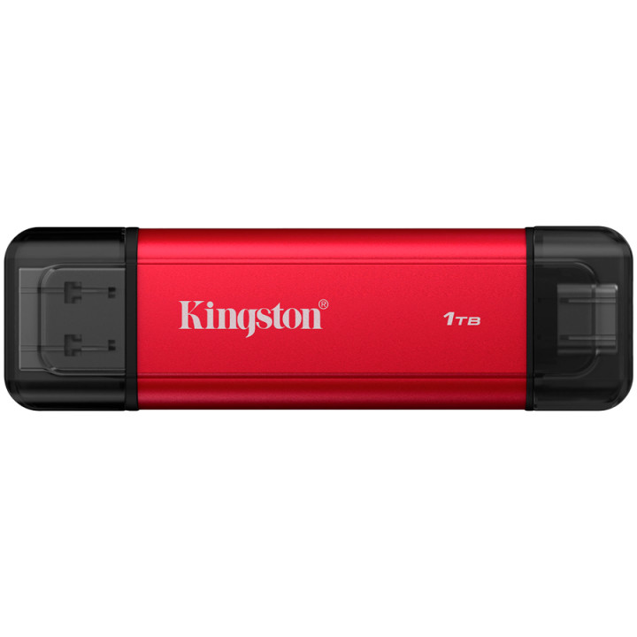 Външен диск Kingston Dual USB-A/C, 1TB SSD, USB 3.2 Gen 2, 1050MB/s - SPSD/1TB - 1