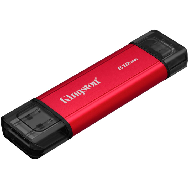 Външен диск Kingston Dual USB-A/C, 512GB SSD, USB 3.2 Gen 2, до 1050MB/s - SPSD/512GB - 3