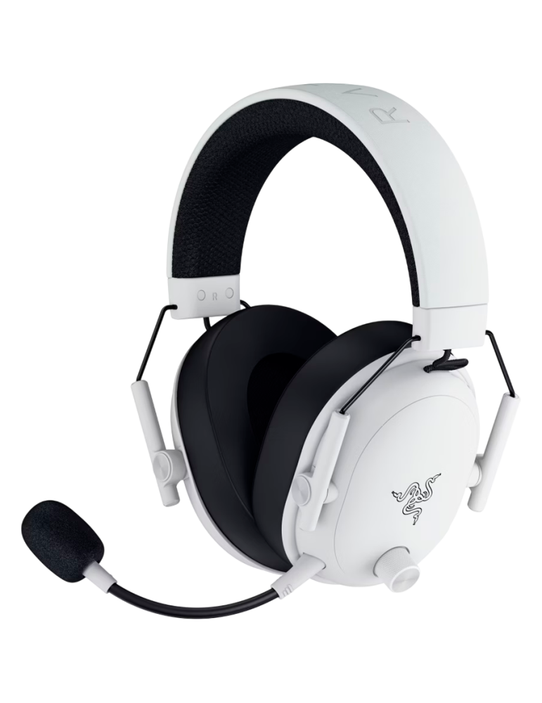 Безжични геймърски слушалки RAZER BlackShark V3, Безжични, 7.1 съраунд, 50mm, 70ч. батерия, Bluetooth 5.3, Бели - RZ04-05410400-