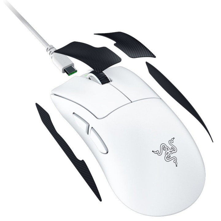 Професионална безжична геймърска мишка RAZER DeathAdder V4 Pro, 30000 DPI, RGB подсветка, безжична - RZ01-05330200-R3G1 - 3