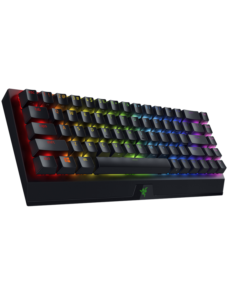 Безжична механична клавиатура Razer BlackWidow V3 Mini HyperSpeed, механична, безжична, 65%, Razer Green Switch, 80 млн. циклуса