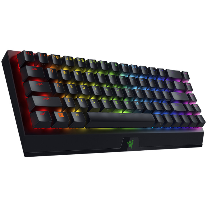 Безжична механична клавиатура Razer BlackWidow V3 Mini HyperSpeed, механична, безжична, 65%, Razer Green Switch, 80 млн. циклуса