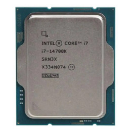 Процесор Intel Core i7-14700K, 20 ядра (8P+12E), 28 нишки, 3.4-5.6 GHz, LGA1700, 33MB кеш, 253W TDP, , без охладител и без ориги