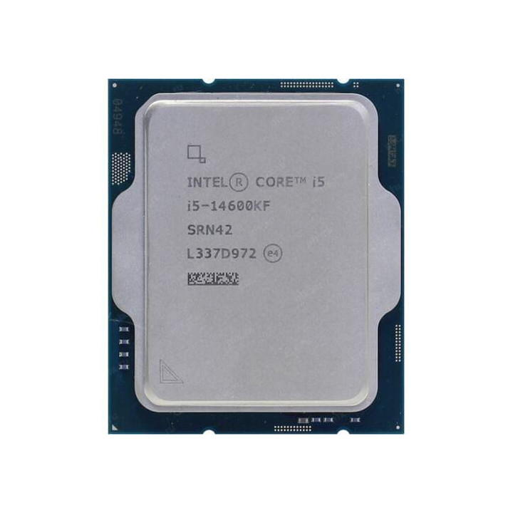 Процесор Intel Core i5-14600KF, 14 ядра, 20 нишки, 3.5-5.3 GHz, 24MB Cache, LGA1700, без охладител и без оригинална опаковка - C