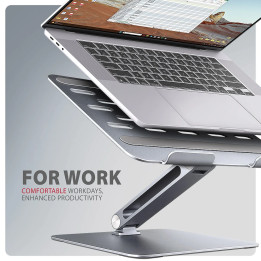 Поставка за лаптоп AXAGON STND-LQ, 10"-16", алуминиева, регулируема височина и ъгъл - 8595247908179 - 1