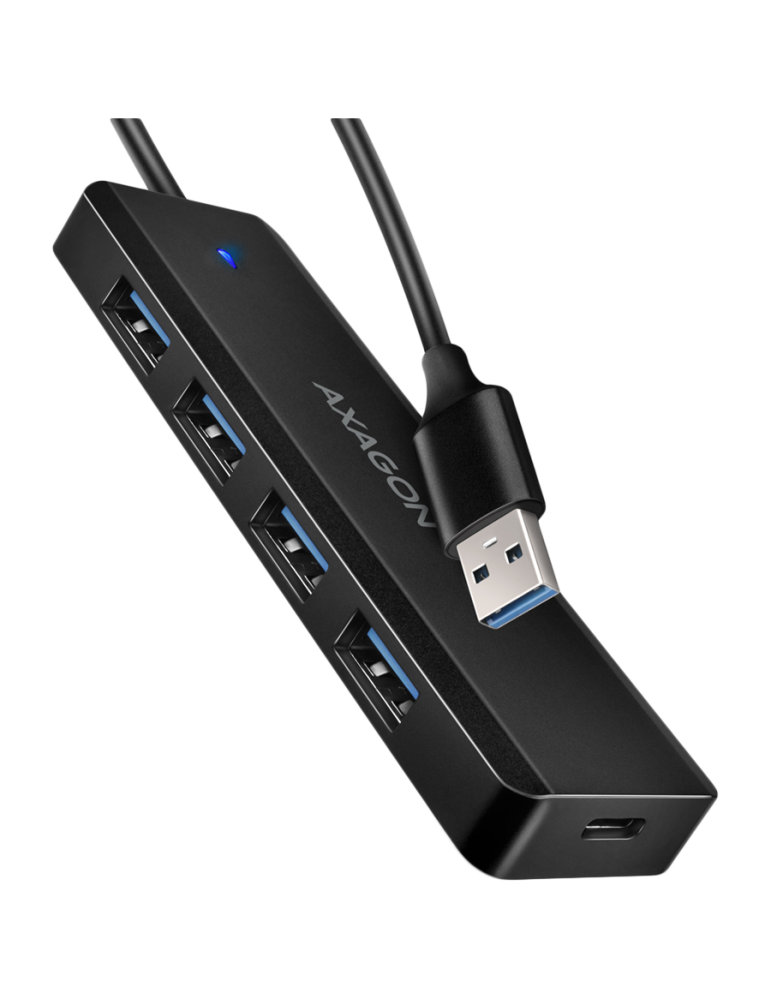 USB хъб AXAGON HUE-C1A, 4x USB 3.2 Gen 1, USB-C захранване - HUE-C1A - 1