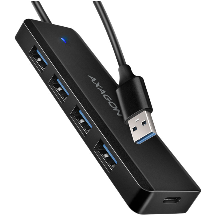 USB хъб AXAGON HUE-C1A, 4x USB 3.2 Gen 1, USB-C захранване - HUE-C1A - 1
