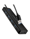 USB хъб AXAGON HUE-C1A, 4x USB 3.2 Gen 1, USB-C захранване - HUE-C1A - 1