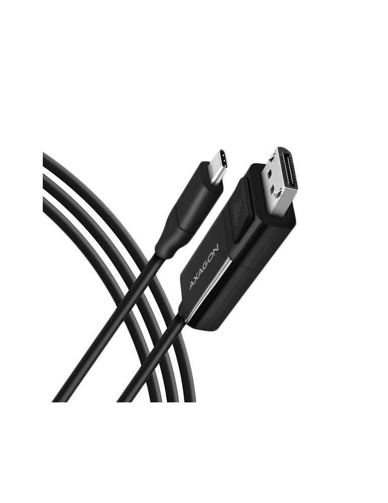 USB-C към DisplayPort кабел AXAGON RVC-DPC, 1.8m, черен - RVC-DPC - 1