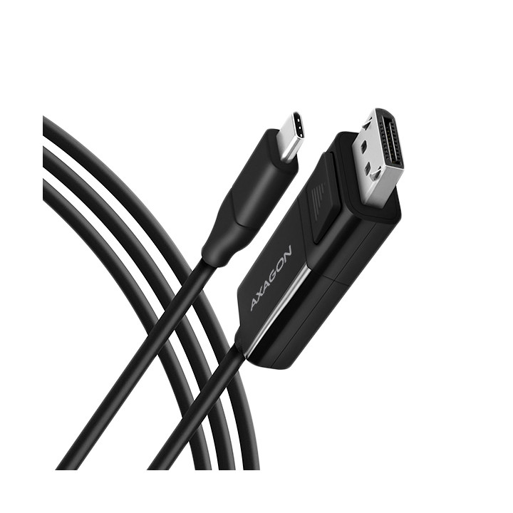 USB-C към DisplayPort кабел AXAGON RVC-DPC, 1.8m, черен - RVC-DPC - 1