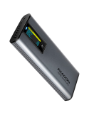 Външен диск AXAGON EEM2-SD2, USB-C 3.2 Gen 2, M.2 NVMe/SATA, алуминиева кутия, LCD екран - EEM2-SD2 - 1