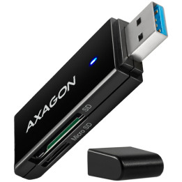 Четец за карти AXAGON Slim, USB 3.2 Gen 1, SD/microSD/MMC - 8595247906137 - 1