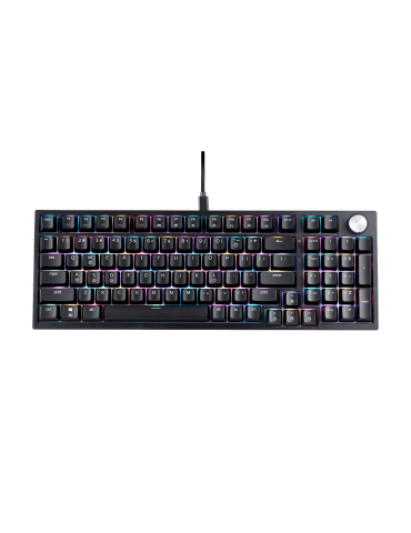 Механична гейминг клавиатура ADATA XPG Sorcerer, USB Type-C, 97/98 Keys, XPG Red Mechanical, Per-Key RGB, 50M Keystrokes - 75261