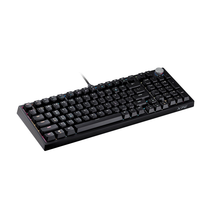 Механична гейминг клавиатура ADATA XPG Sorcerer, USB Type-C, 97/98 Keys, XPG Red Mechanical, Per-Key RGB, 50M Keystrokes - 75261