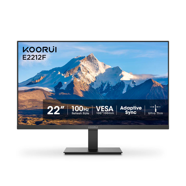 Монитор KOORUI 22 E2212F, 22" VA 1920x1080 100Hz, 5ms, HDMI/VGA - 1