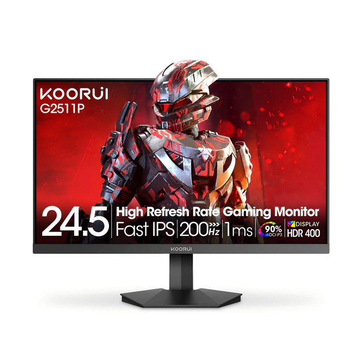 Монитор KOORUI G2511P, 25" IPS 1920x1080 200Hz, 1ms - 1